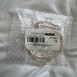 Fashion Nova Gold Hoop Earrings